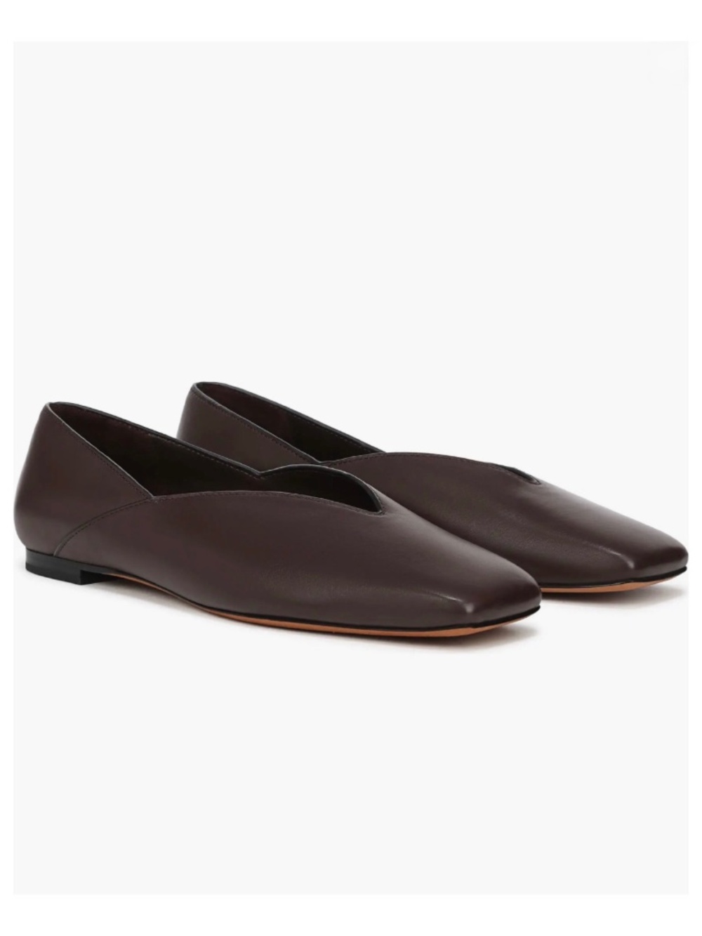 New Vince Carmen Flat Ganache Leather Sz 7